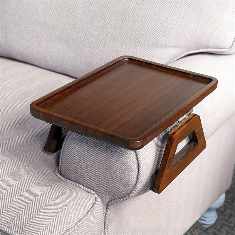 1pc Arm Table Clip On Tray Sofa Table For Wide Couches, Couch Arm Tray Table, Portable Table, TV Table And Side Tables For Small
