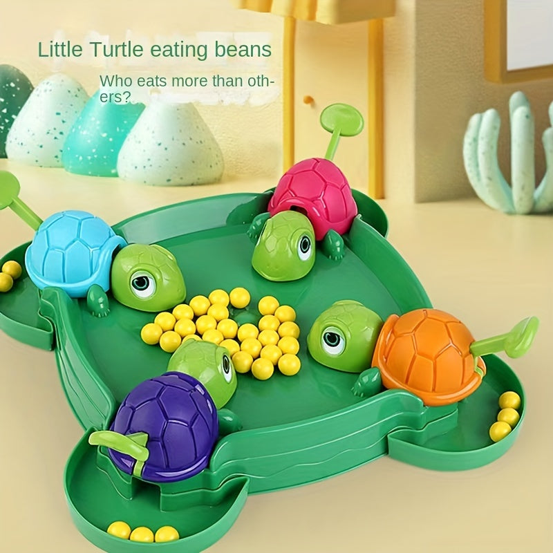Interactive Children's Toy: Little Turtle Eating Beans, Grabbing Beads, Parent-child Desktop Game for Halloween Christmas Gift