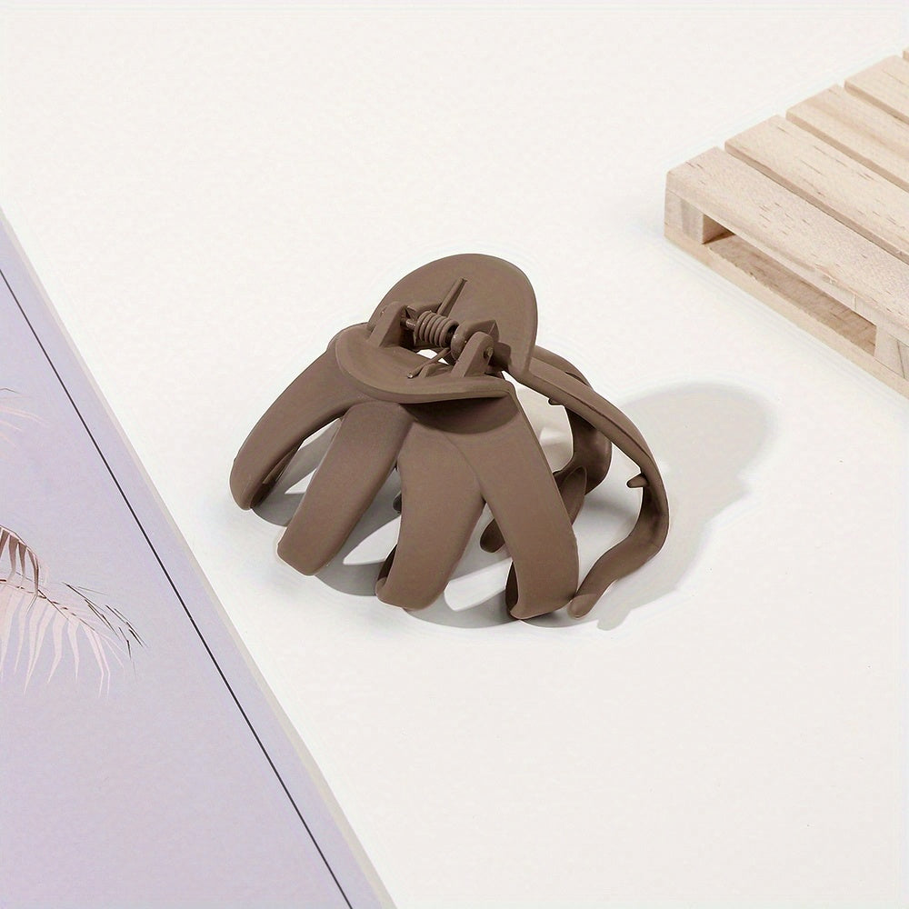 مشبك شعر على شكل أخطبوط مصقول من 9 قطع/4 قطع/قطعة واحدة