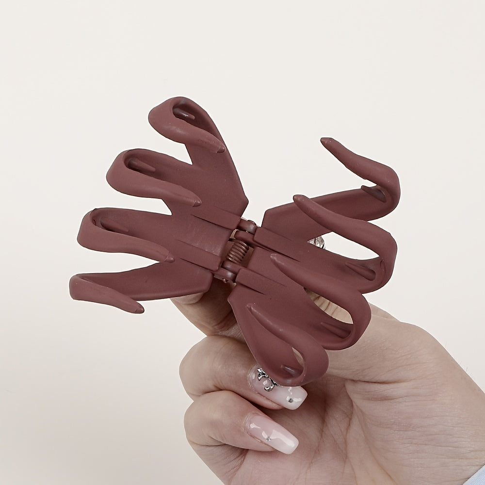 مشبك شعر على شكل أخطبوط مصقول من 9 قطع/4 قطع/قطعة واحدة