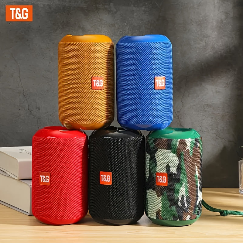 T&G264 Wirless Speakers Portable BT Speaker, 1200mAh Charge Speakers, TF Card, Flash Drive Card Data Read for More Louder Volume and Longer Service Lifetimes