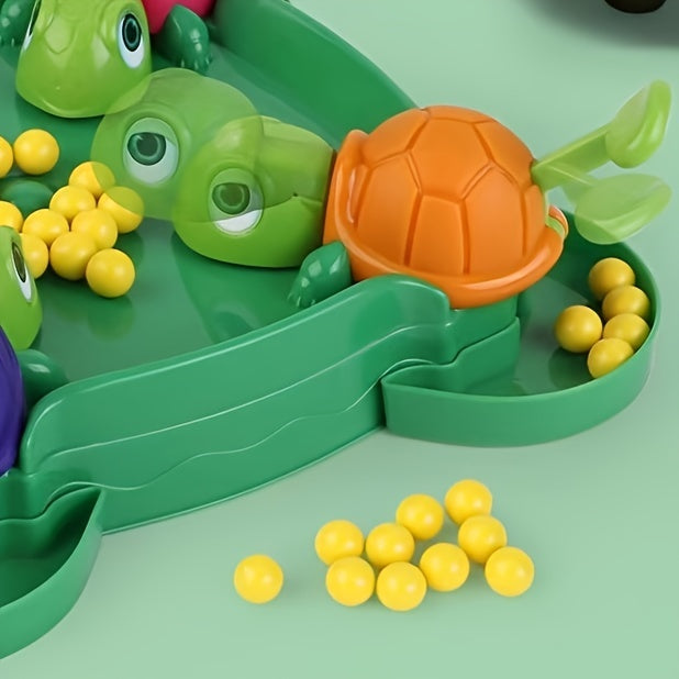 Interactive Children's Toy: Little Turtle Eating Beans, Grabbing Beads, Parent-child Desktop Game for Halloween Christmas Gift