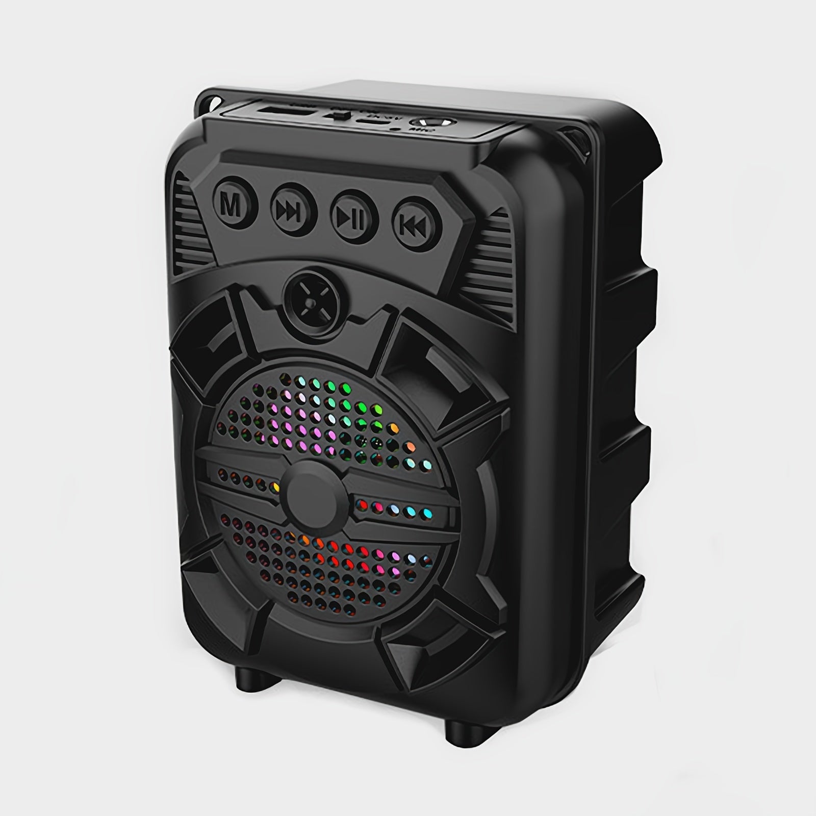 5W Wireless Portable Speaker - Compact Desktop Speaker with RGB Light, USB Charging, and TWS Pairing for Smartphones and Tablets - Outdoor-Ready Audio with Powerful Sound, Model ZQS1315