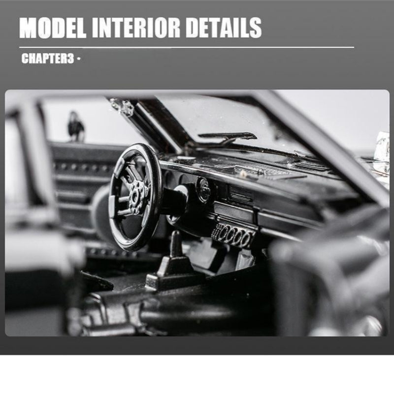 Simulation 1:32 Classic Alloy Sports Car Model, Children's Toy Car Pull Back Car, Can Open Die Casting Model, As Halloween Gift