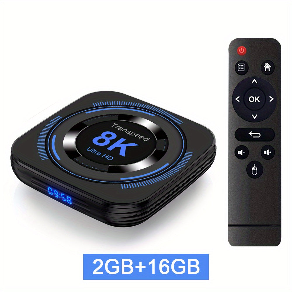 For Android 12 TV BOX: 8K 4K  Wireless Voice Media Player Set Top Box With Allwinner H618 Dual Wifi 32G64G Quad Core Cortex A53