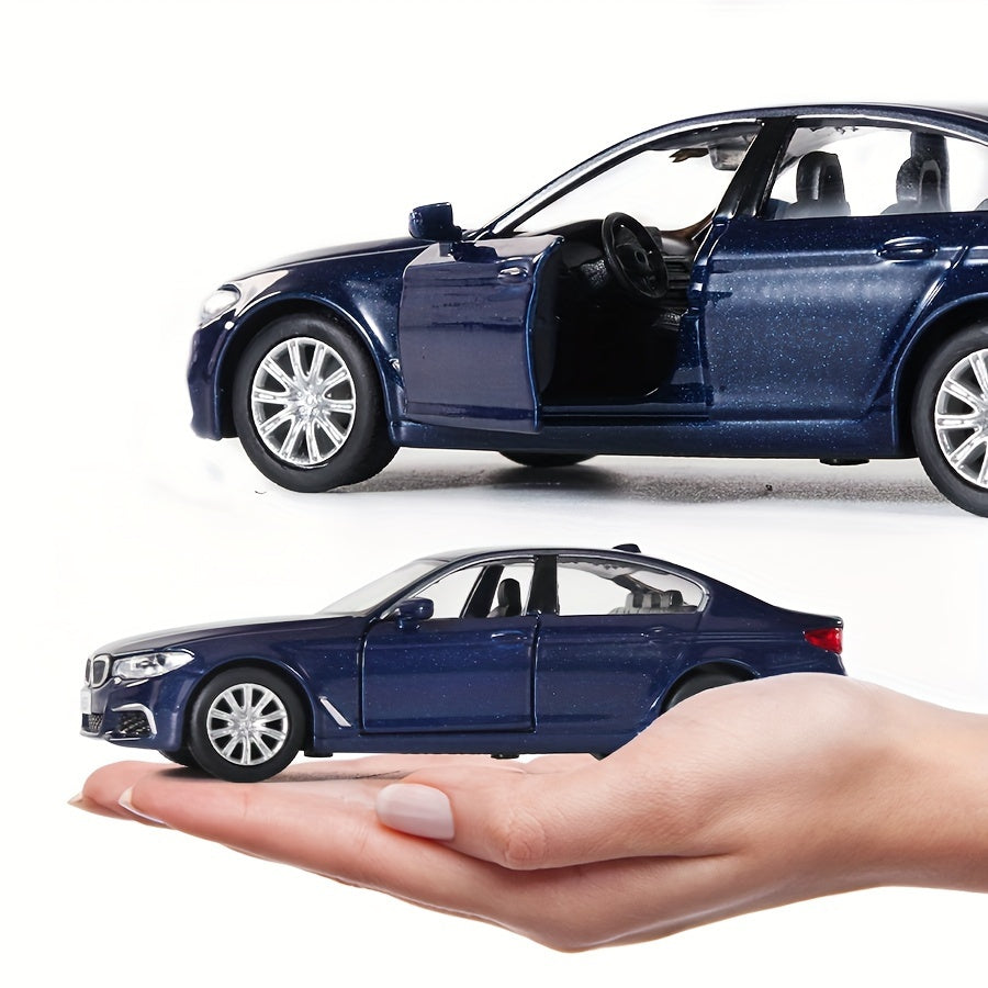 RMZ Simulation 1:36 Alloy BMW M550i Car Model Children's Toy Car Accessories Pull-back Car Model Boy Toy, As Halloween, Chrismas Gift