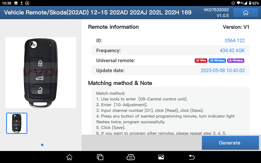 Launch X431 Key Programmer Remote Maker with Super Chip and 4 Sets of Smart Keys