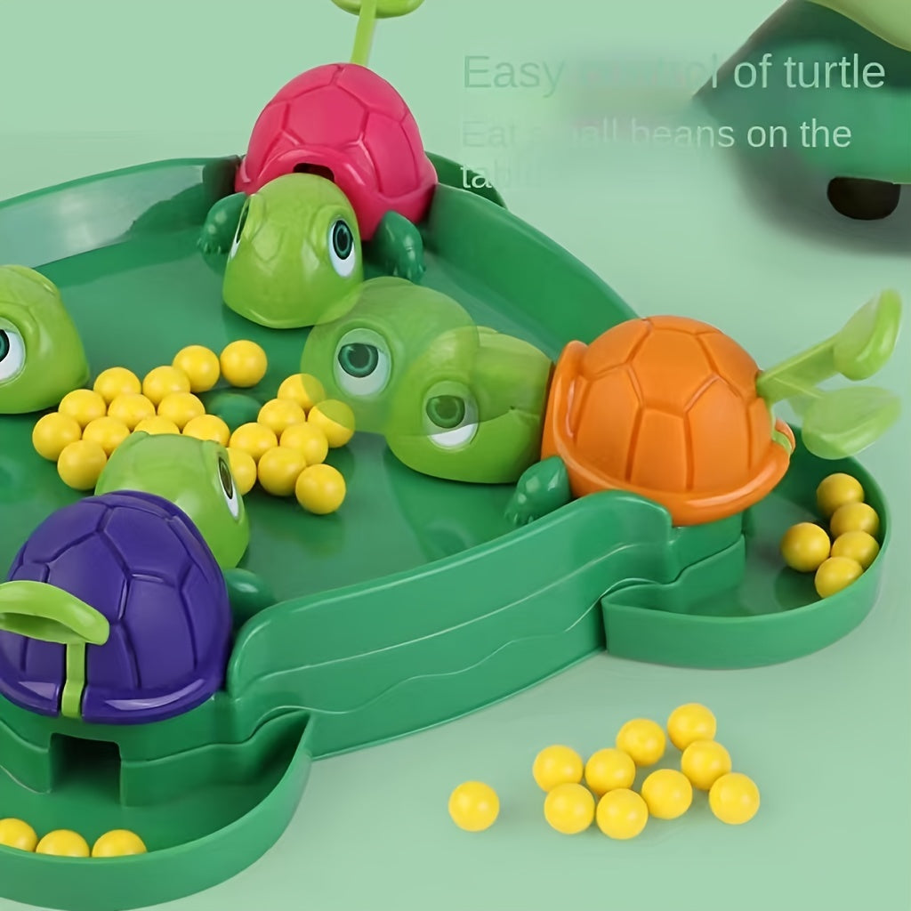 Interactive Children's Toy: Little Turtle Eating Beans, Grabbing Beads, Parent-child Desktop Game for Halloween Christmas Gift