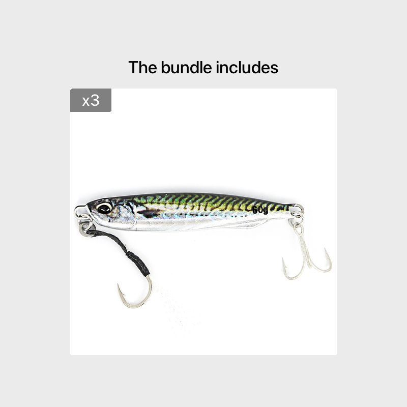 طُعم معدني مصبوب من B&amp;U - طُعم صيد بملعقة مطبوع بتقنية الطباعة ثلاثية الأبعاد لصيد الأسماك في المياه المالحة - طُعم صناعي 30 جرامًا/40 جرامًا/60 جرامًا بمتانة مُحسّنة وتصميم واقعي