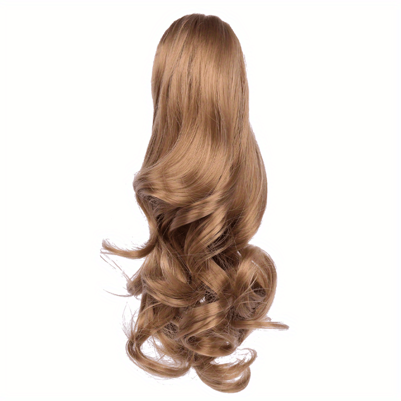 Claw Clip In Body Wave Hair Extensions Long Curly Wavy Ponytail Hair Extensions Synthetic Hair Pieces for Women Girls, Quick Hairstyle, Clip In Hair, Fashionable Wig, Loose Wave, Durable Clipins, High Quality Extensions, Wavy