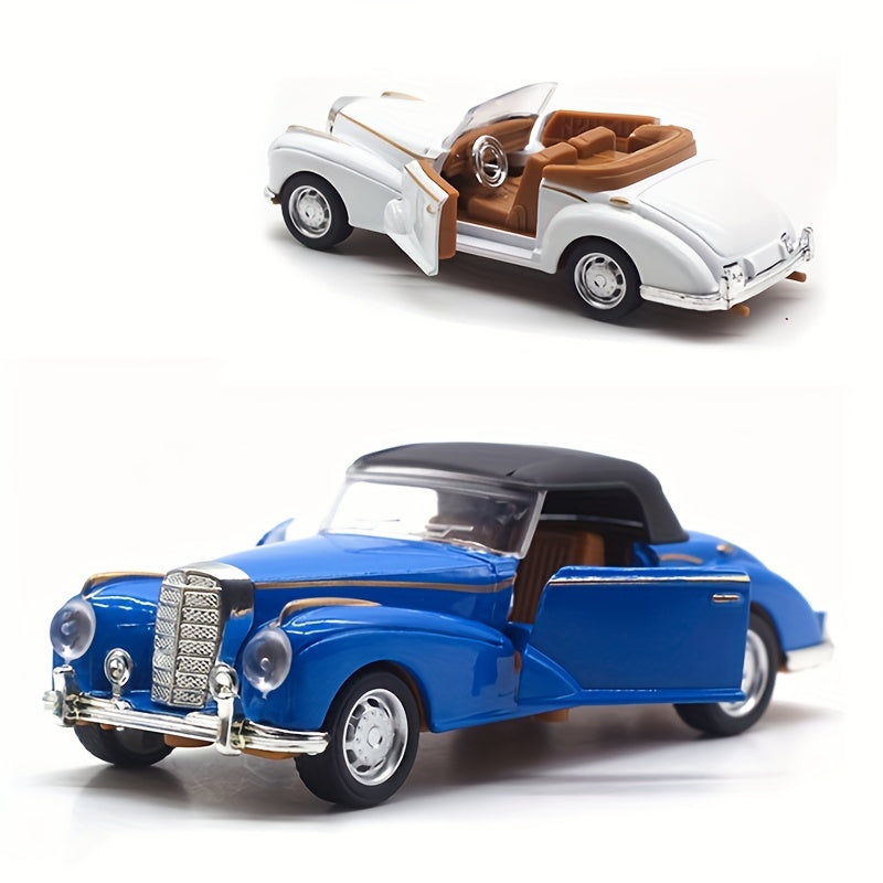 Simulation alloy 1:32 vintage car model Children's toy car accessories Return car mold die-casting model toys