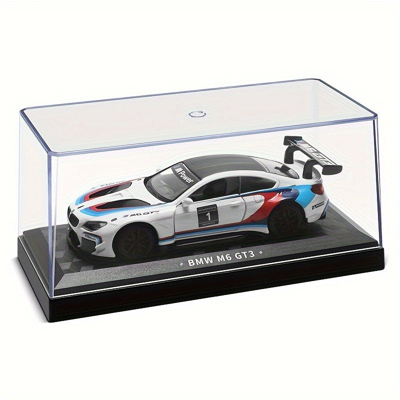 1:43 Scale Golden BMW M4 BMW M6 Model Children's Toy Car Ornament Pull-back Car Model Boy Toy Birthday Gift