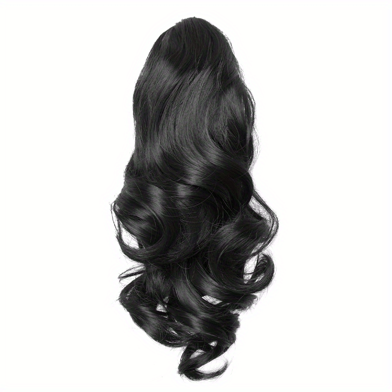 Claw Clip In Body Wave Hair Extensions Long Curly Wavy Ponytail Hair Extensions Synthetic Hair Pieces for Women Girls, Quick Hairstyle, Clip In Hair, Fashionable Wig, Loose Wave, Durable Clipins, High Quality Extensions, Wavy