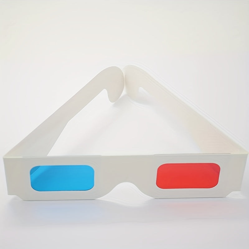 20pcs 3D Cardboard Glasses Glasses Universal Anaglyph 3D Glasses Cardboard Paper Red Blue Cyan Or Movie For 3D (Red And CYAN) Viewing On Internet, DVD VHS Tapes And Broadcast TV (anaglyph)Used For 3D (Red And CYAN) Viewing On