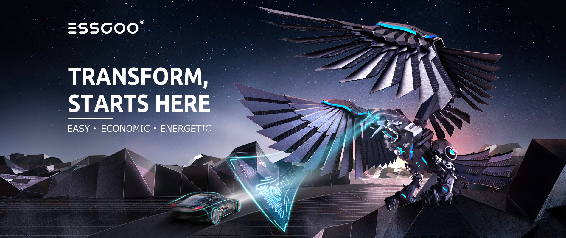 ESSGOO 10.4" Car Stereo Single DIN Wireless CarPlay Android Auto Rotatable Touch Screen Bluetooth GPS Nav Radio Player Head Unit