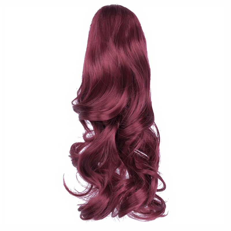 Claw Clip In Body Wave Hair Extensions Long Curly Wavy Ponytail Hair Extensions Synthetic Hair Pieces for Women Girls, Quick Hairstyle, Clip In Hair, Fashionable Wig, Loose Wave, Durable Clipins, High Quality Extensions, Wavy