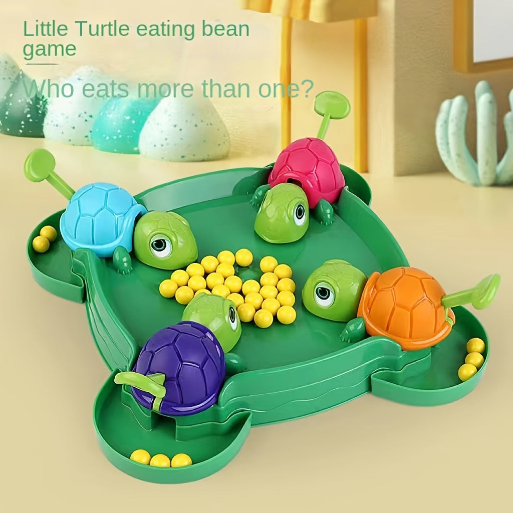 Interactive Children's Toy: Little Turtle Eating Beans, Grabbing Beads, Parent-child Desktop Game for Halloween Christmas Gift
