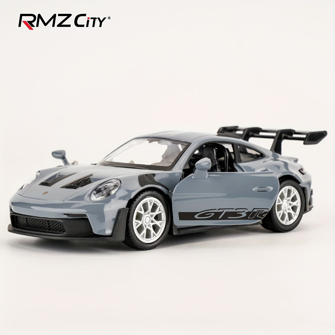 RMZCITY 1:36 Porsche 911 GT3 RS Toy Car, Diecast Zinc Alloy Pull Back Model Car, Doors Open, Collection Kids Toy For Aged 3 And Up, Unisex Halloween, Christmas Gift