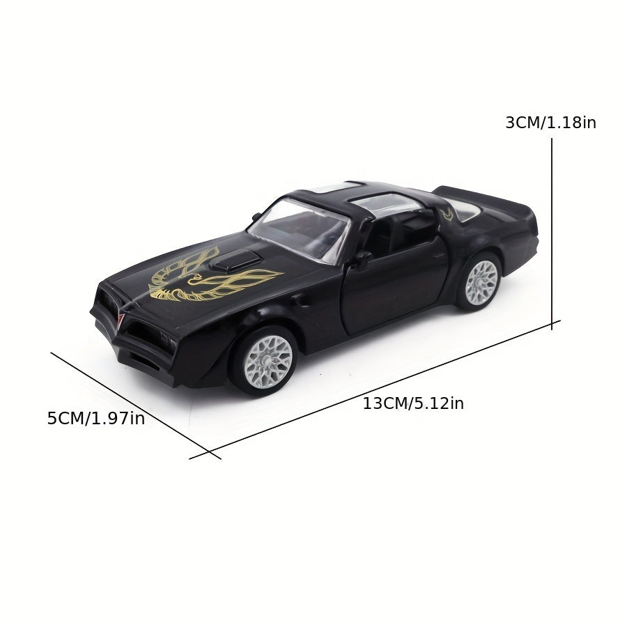 Simulation 1:36 Alloy Retro Porsche 911 Turbo And Pontiac Firebird Sports Car Model Children's Toy Car Decoration Return Car Boy Toy, As Birthday, Halloween Gift