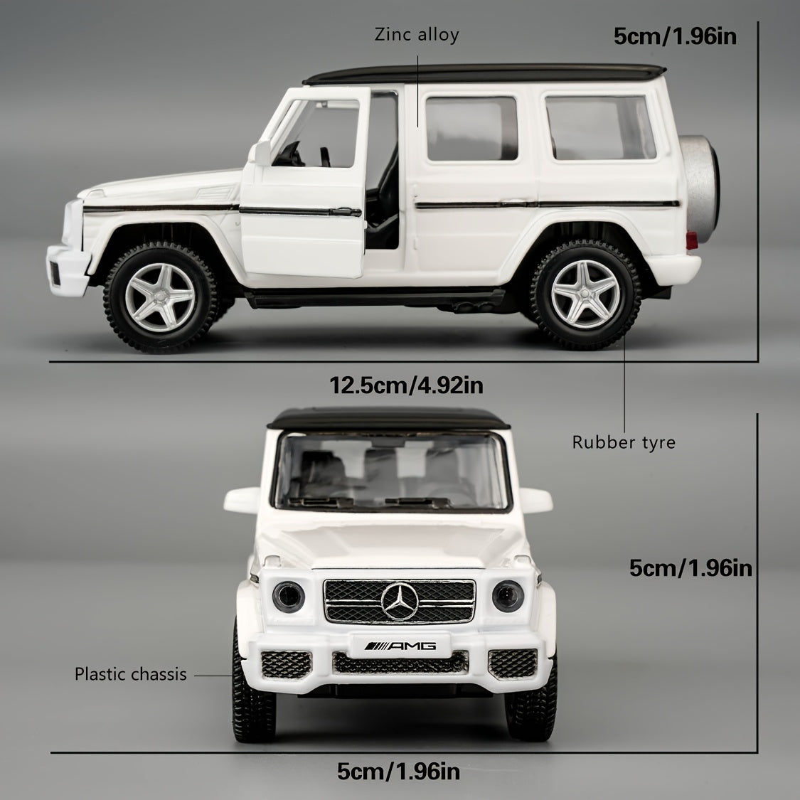RMZCITY 1:36 Benz G63 Toy Car, Diecast Zinc Alloy Pull Back Model Car Doors Open, Collection Kids Toy For Aged 3 And Up, Gift