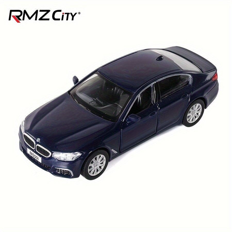 RMZ Simulation 1:36 Alloy BMW M550i Car Model Children's Toy Car Accessories Pull-back Car Model Boy Toy, As Halloween, Chrismas Gift