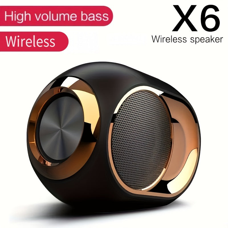 TWS X6 Wireless Speaker: Portable Outdoor Amplifier with Intelligent Noise Reduction, FM Radio, TF U Disk & More - Perfect Gift for Men & Women!