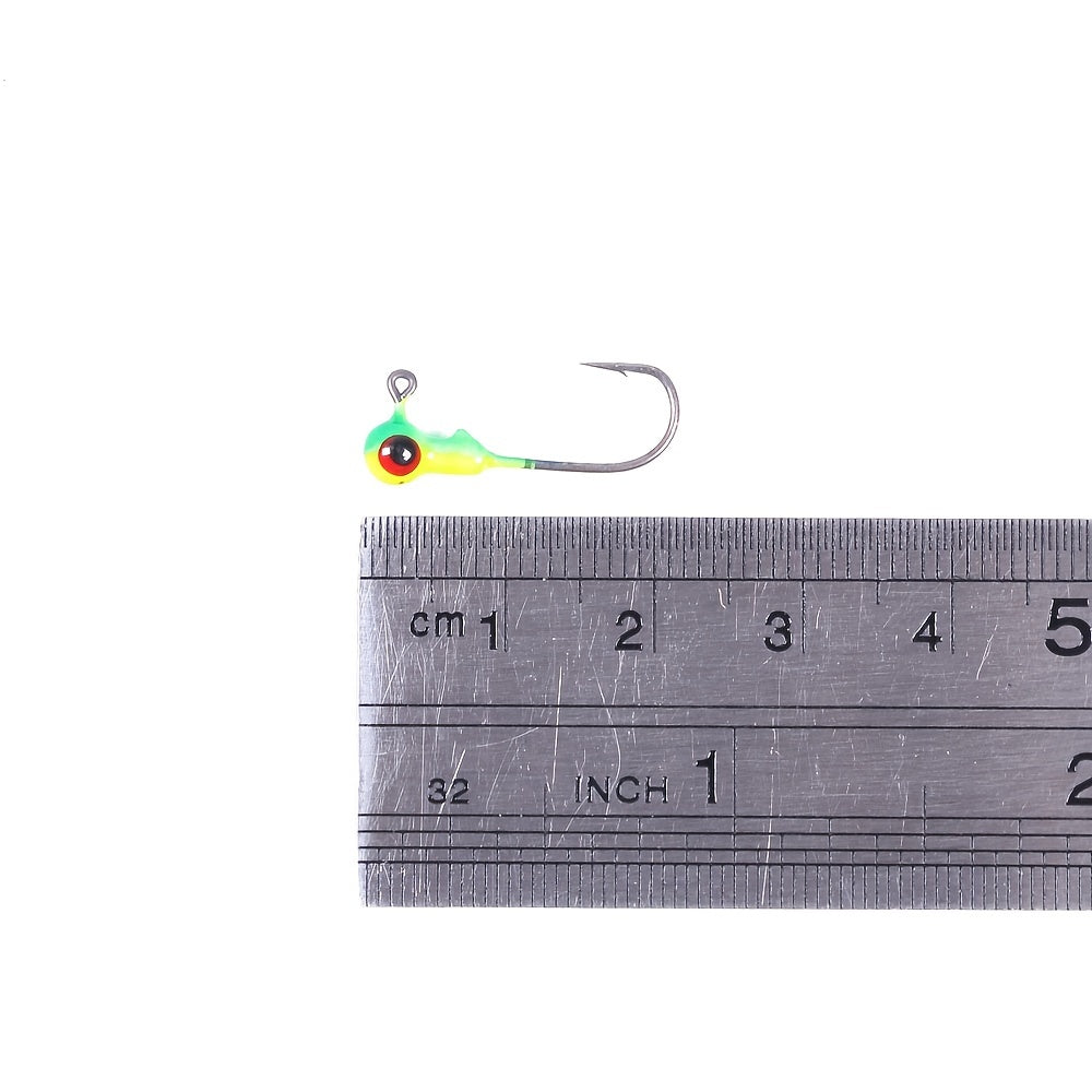 50 قطعة من طُعم هينججيا الملون برأس جيج - مثالي لصيد الديدان الناعمة والطُعم الصلب! - ألوان متنوعة - لصيد أسماك القاروص والسلمون المرقط وغيرها من أسماك المياه العذبة - هدية مثالية لعشاق الصيد