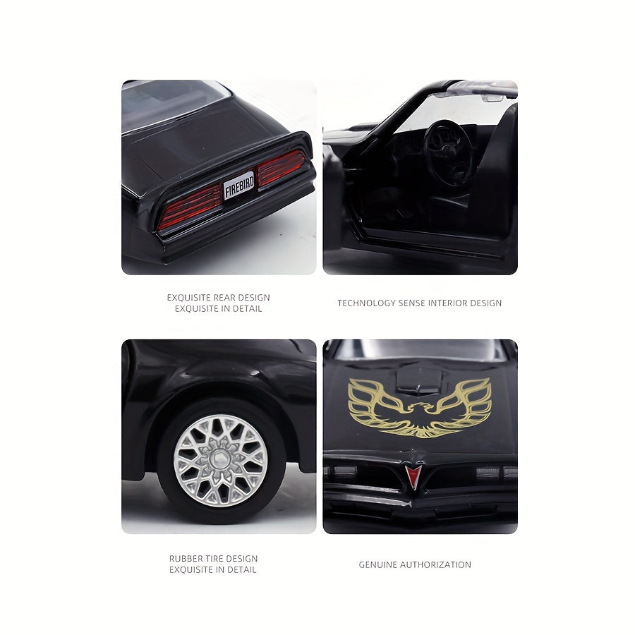 Simulation 1:36 Alloy Retro Porsche 911 Turbo And Pontiac Firebird Sports Car Model Children's Toy Car Decoration Return Car Boy Toy, As Birthday, Halloween Gift