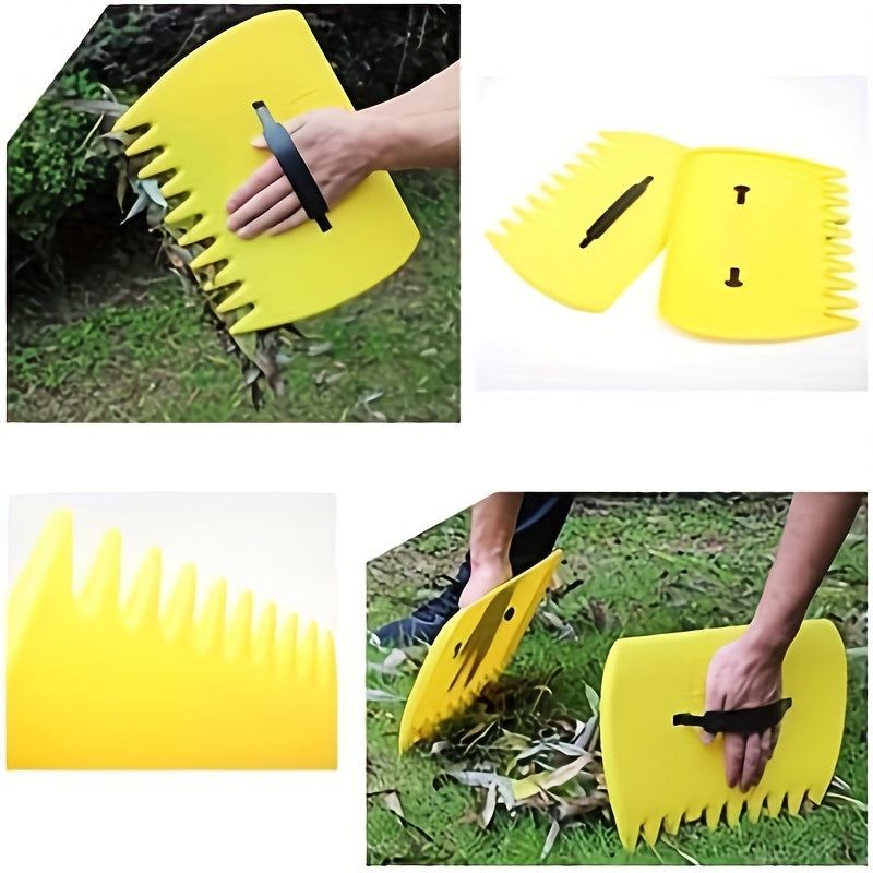 Garden Waste Collector Large Weeding Shovel Portable Tools Green, multifunctional, efficient garden yard grass shovel, plastic soil shovel, manual leaf rake