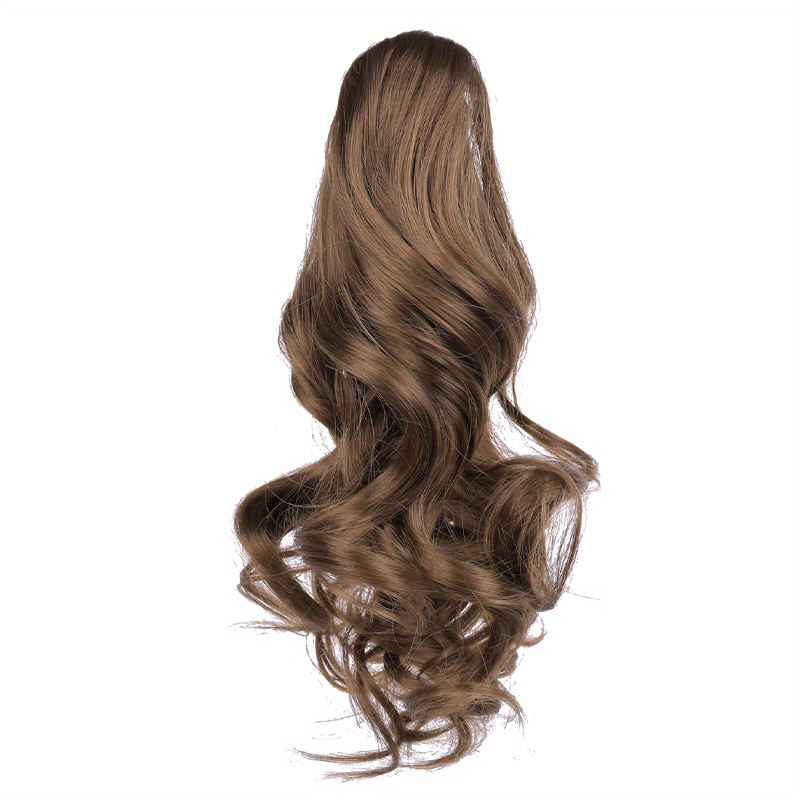 Claw Clip In Body Wave Hair Extensions Long Curly Wavy Ponytail Hair Extensions Synthetic Hair Pieces for Women Girls, Quick Hairstyle, Clip In Hair, Fashionable Wig, Loose Wave, Durable Clipins, High Quality Extensions, Wavy
