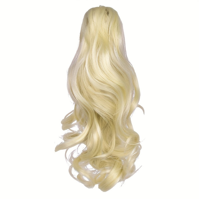 Claw Clip In Body Wave Hair Extensions Long Curly Wavy Ponytail Hair Extensions Synthetic Hair Pieces for Women Girls, Quick Hairstyle, Clip In Hair, Fashionable Wig, Loose Wave, Durable Clipins, High Quality Extensions, Wavy