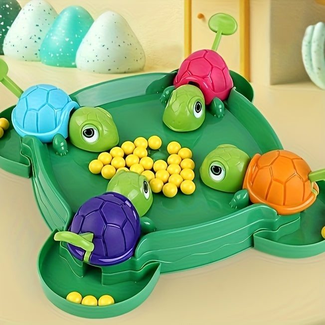 Interactive Children's Toy: Little Turtle Eating Beans, Grabbing Beads, Parent-child Desktop Game for Halloween Christmas Gift