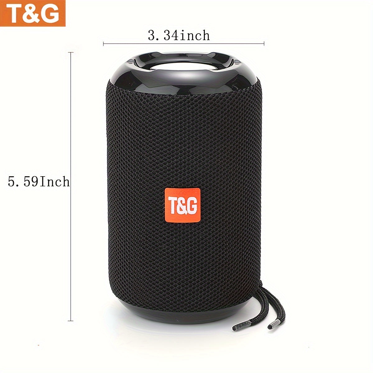 T&G264 Wirless Speakers Portable BT Speaker, 1200mAh Charge Speakers, TF Card, Flash Drive Card Data Read for More Louder Volume and Longer Service Lifetimes