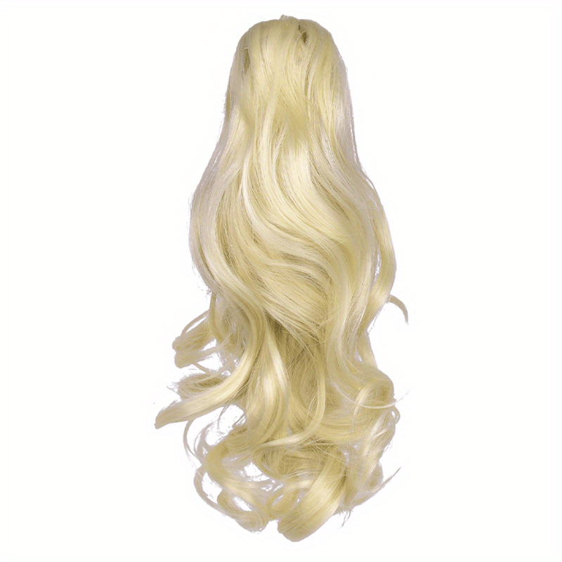 Claw Clip In Body Wave Hair Extensions Long Curly Wavy Ponytail Hair Extensions Synthetic Hair Pieces for Women Girls, Quick Hairstyle, Clip In Hair, Fashionable Wig, Loose Wave, Durable Clipins, High Quality Extensions, Wavy