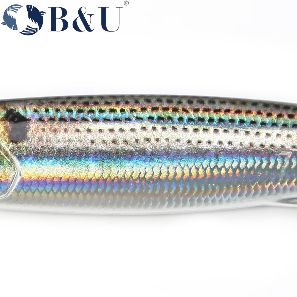 طُعم معدني مصبوب من B&amp;U - طُعم صيد بملعقة مطبوع بتقنية الطباعة ثلاثية الأبعاد لصيد الأسماك في المياه المالحة - طُعم صناعي 30 جرامًا/40 جرامًا/60 جرامًا بمتانة مُحسّنة وتصميم واقعي