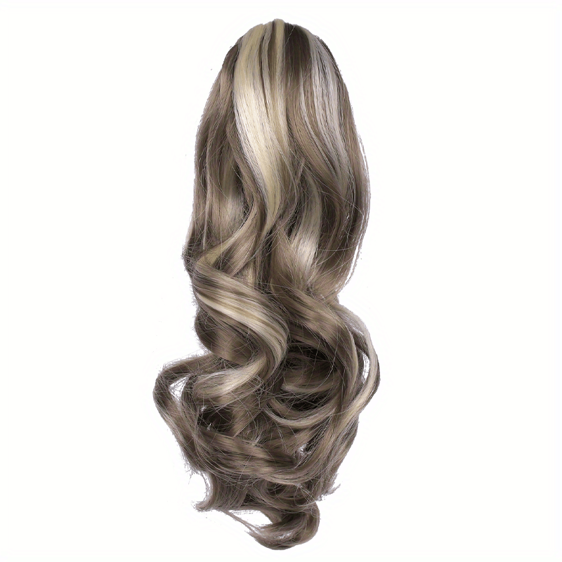 Claw Clip In Body Wave Hair Extensions Long Curly Wavy Ponytail Hair Extensions Synthetic Hair Pieces for Women Girls, Quick Hairstyle, Clip In Hair, Fashionable Wig, Loose Wave, Durable Clipins, High Quality Extensions, Wavy