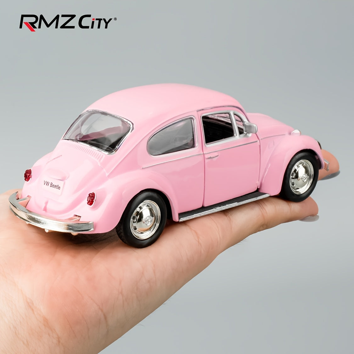 RMZ CITY 1:36 Volkwagen Beetle 1967 Toy Car, Diecast Zinc Alloy Pull Back Model CarDoors Open, Collection Kids Toy For Aged 3 And Up, Unisex
