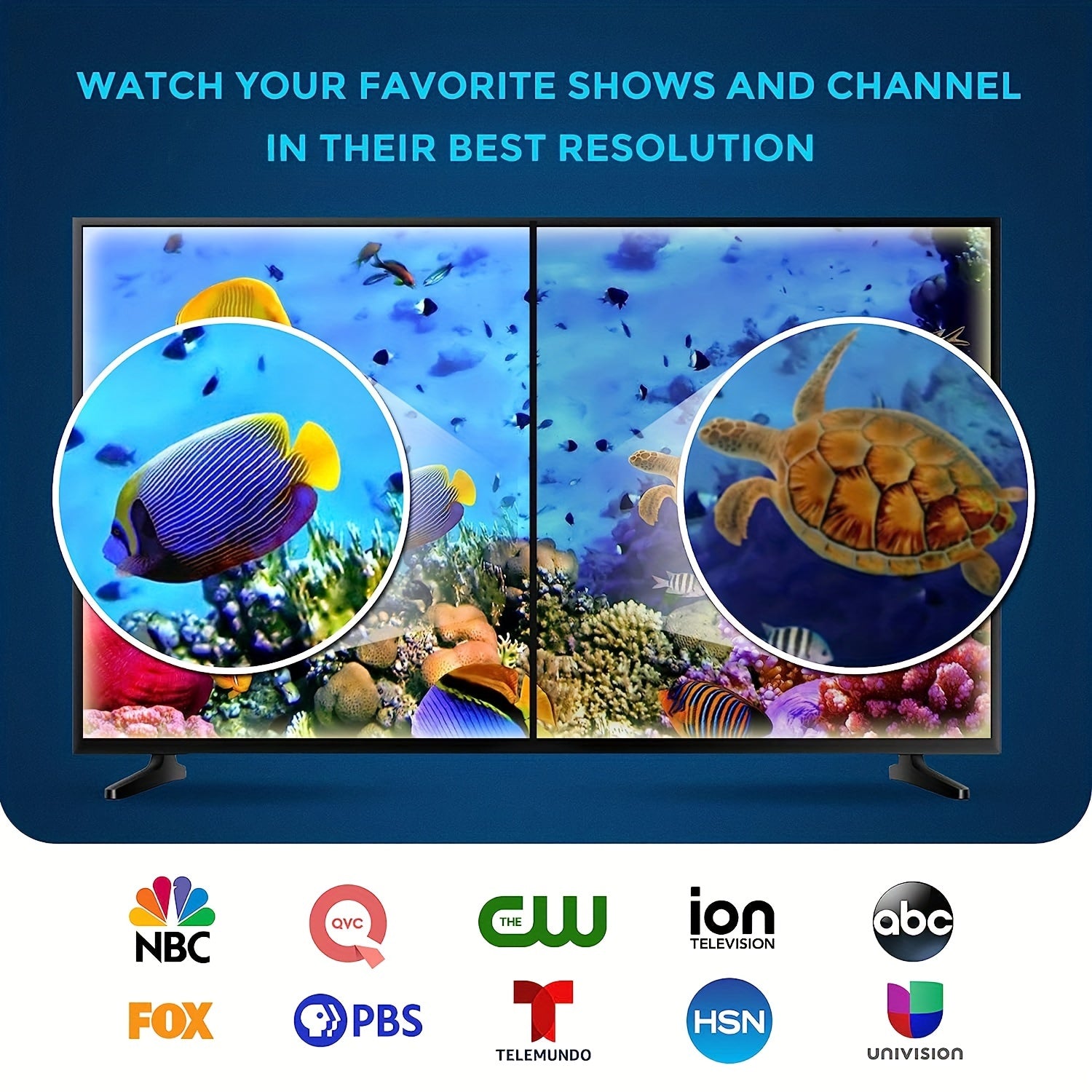 320+ Miles Long Range TV Antenna Pro - 360° Reception, 4K 1080P Compatible, Strong Magnetic Base for Easy Installation, Indoor/Outdoor Use, Weather Resistant, High Gain Signal Reception