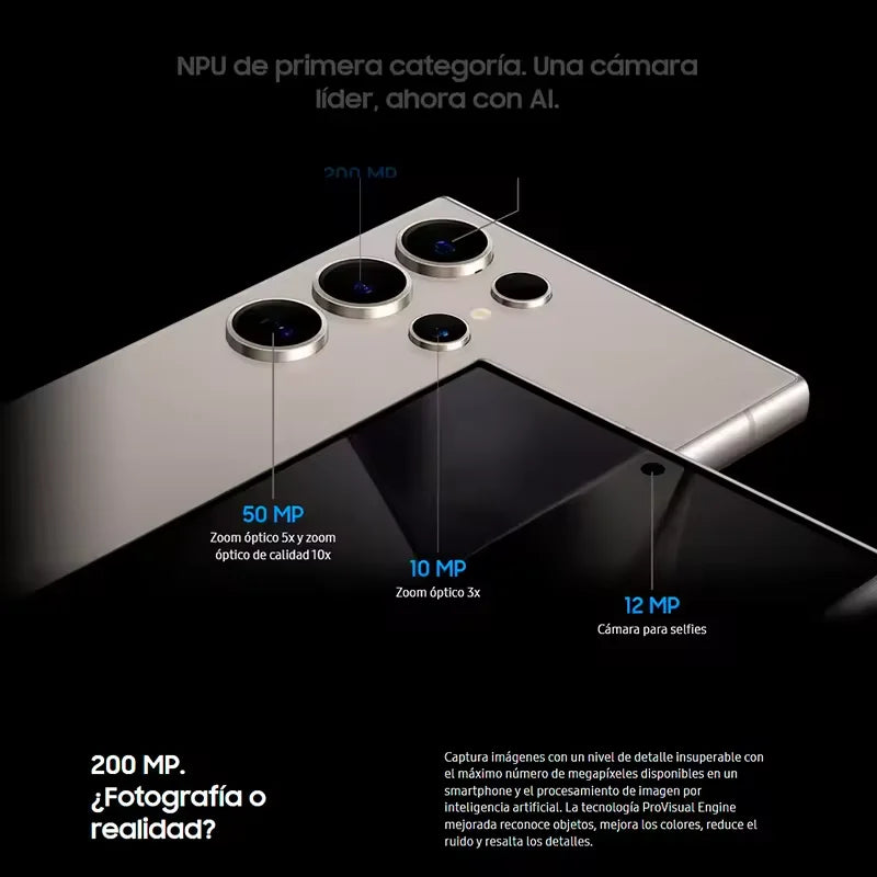 2024 New Samsung Galaxy S24 Ultra AI Smartphone 200MP Wide-angle AI Camera Cell Phone 6.8" AMOLED 120Hz 2X Display 45W 5000mAh