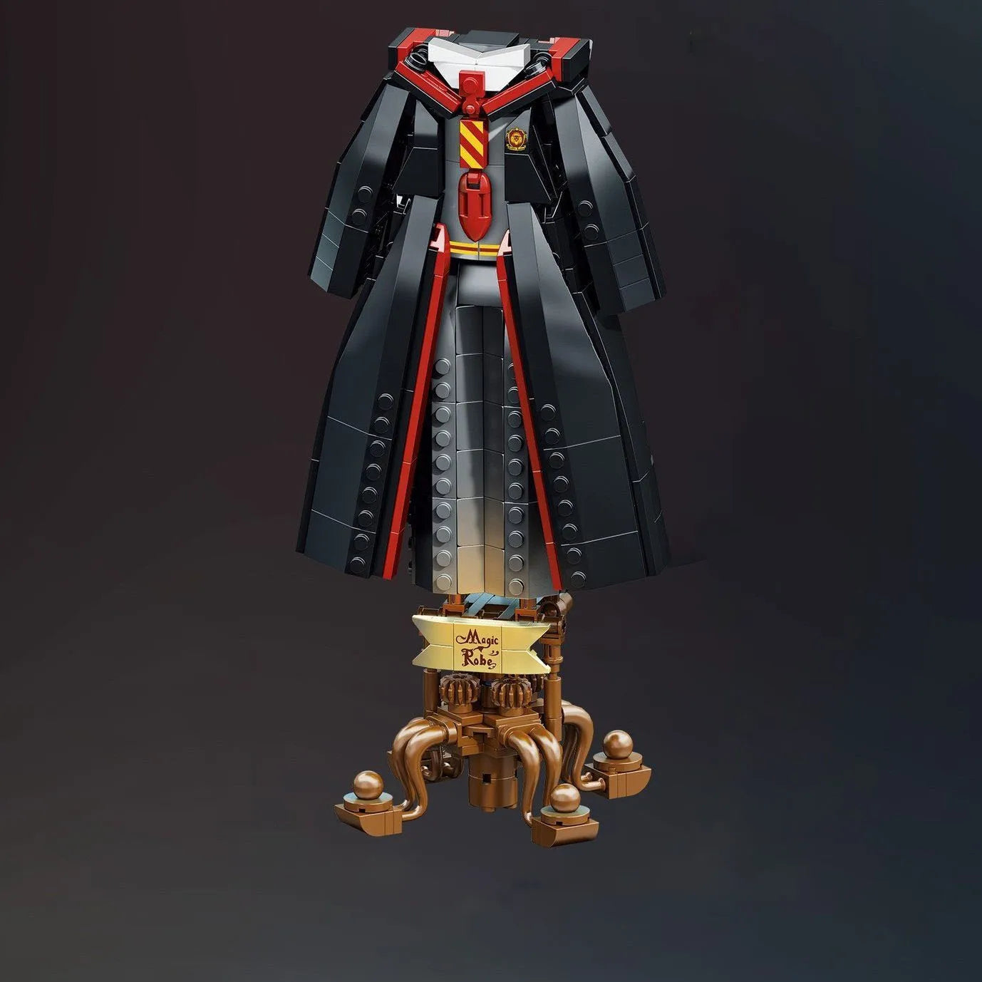 Black Magic Robe Top Building Blocks Children's Toy Assembly Educational Model Set, Suitable for Halloween Gift Giving!