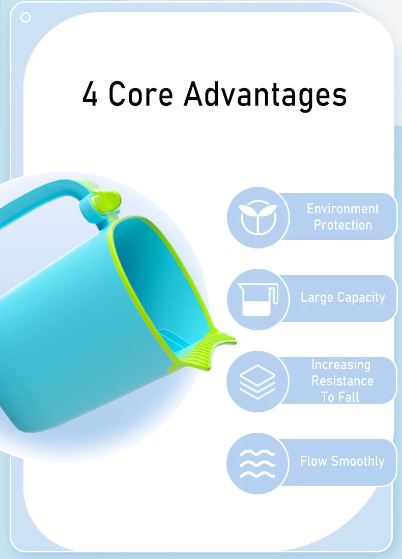 Baby Bath Rinse Cup Newborn Baby Shower  Spoons Child Washing Hair Cup for Bathing Kids Bath Tool