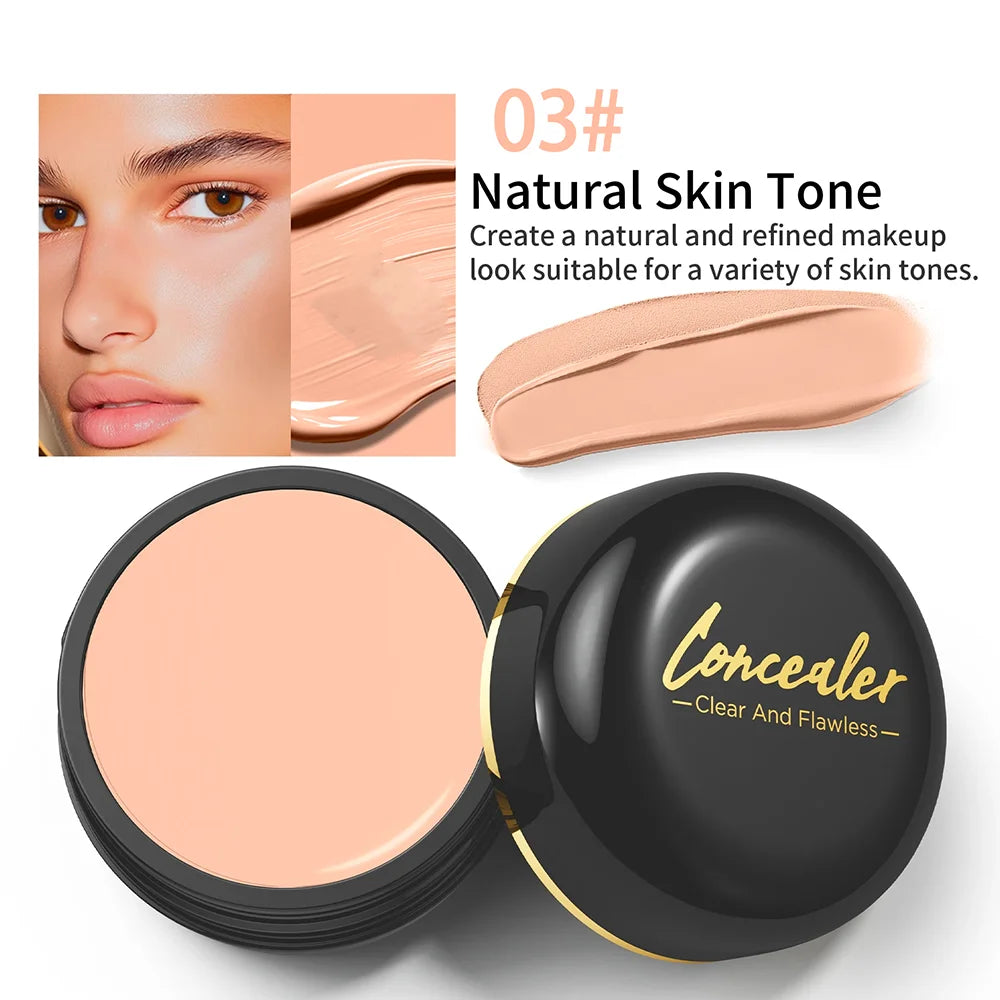 Correcteur imperméable à couverture complète - Cache les tatouages, les cicatrices et les imperfections, fond de teint mat naturel pour tous les tons de peau, longue durée