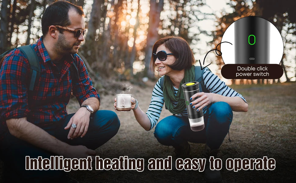 Portable Electric Capsule Coffee Maker Espresso Pot Cordless Heating Pump Press Coffee Maker Travel and Car 3 in 1 Coffee Pot