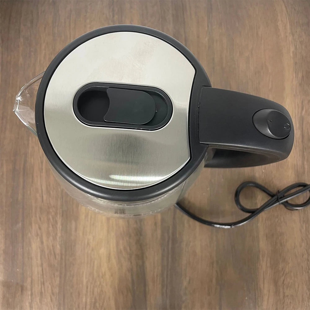 2L Electric Kettle Glass Fast Boil Blue LED household appliance With Stainless Steel Fast Boiling Portable Jug Auto Shut-off