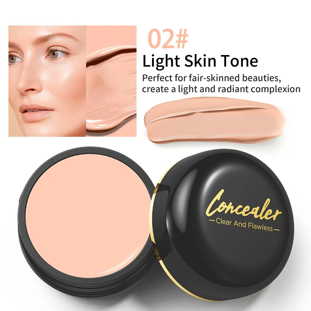 Correcteur imperméable à couverture complète - Cache les tatouages, les cicatrices et les imperfections, fond de teint mat naturel pour tous les tons de peau, longue durée