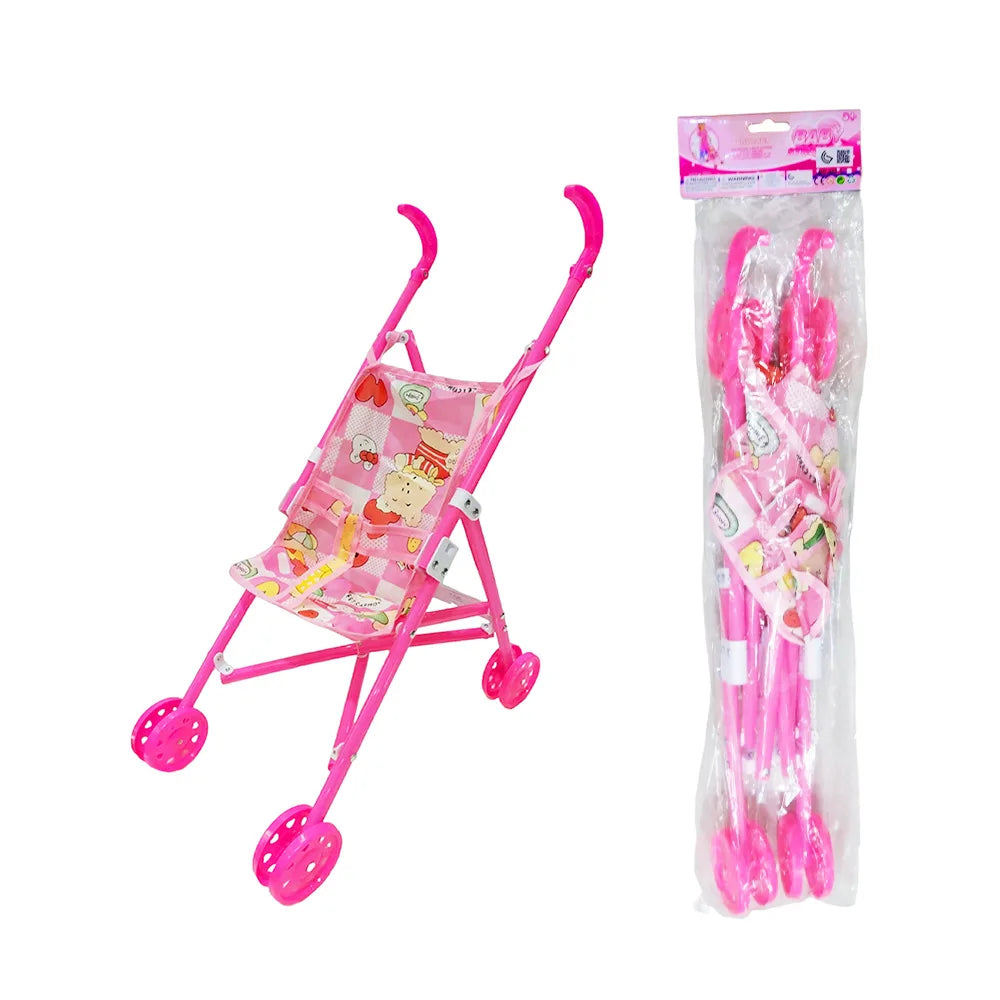 Foldable Children's Toy Stroller with Assorted Animal Print Colors 50 X 36.5 X 23 cm Car Seat & Stroller Toys Product Code C1620