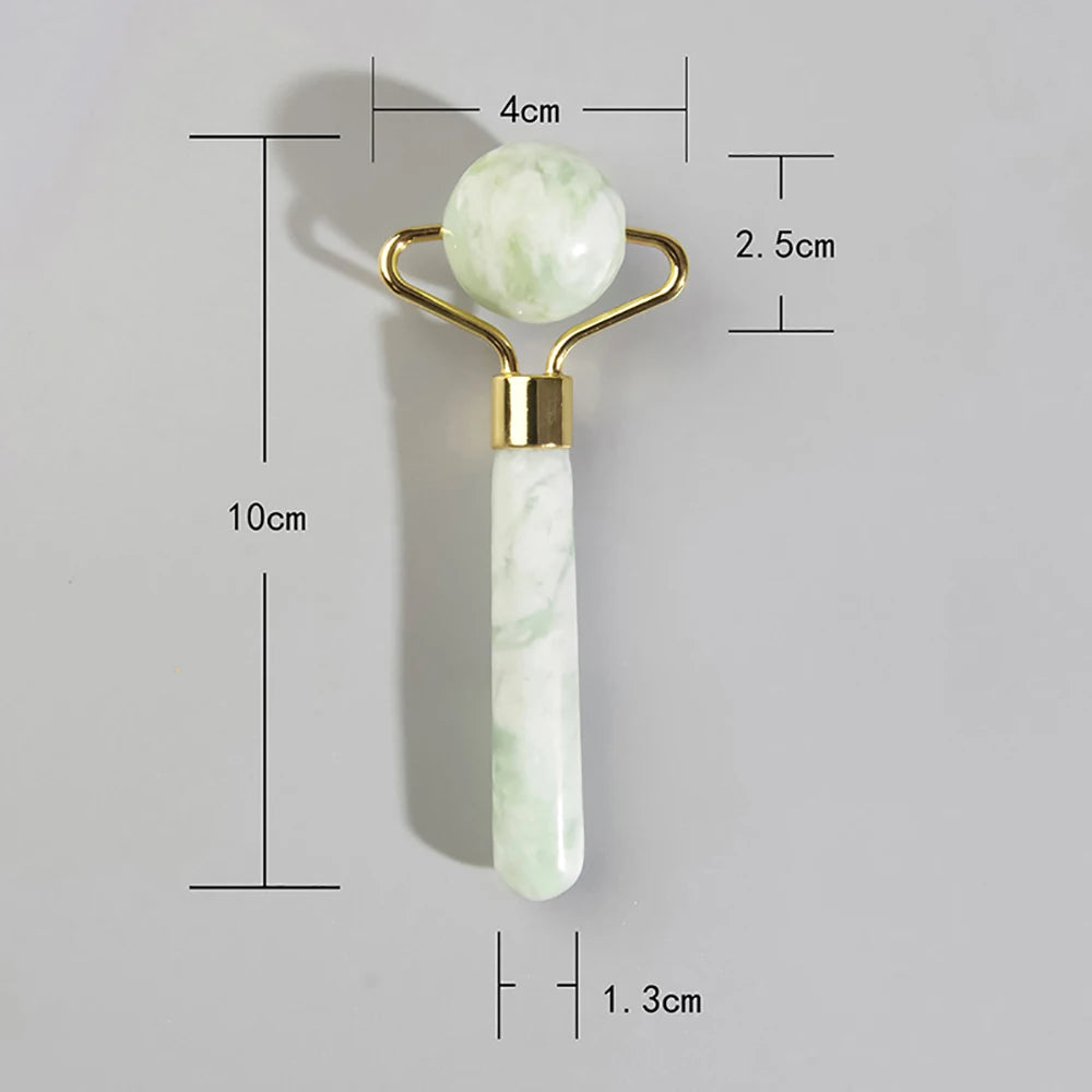 1PC Natural Jade Face Roller Massager Face Neck Body Eye Massage Anti Aging Wrinkles Beauty Slimming Therapy SPA Skincare Tool