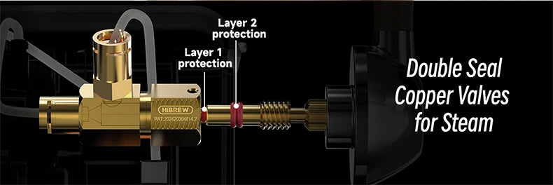 HiBREW H10plus Semi Automatic Espresso Coffee Machine DIY Function 20Bar Pressure Temperature Adjustable For Cappuccino & Latte