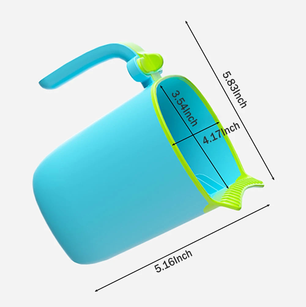 Baby Bath Rinse Cup Newborn Baby Shower  Spoons Child Washing Hair Cup for Bathing Kids Bath Tool