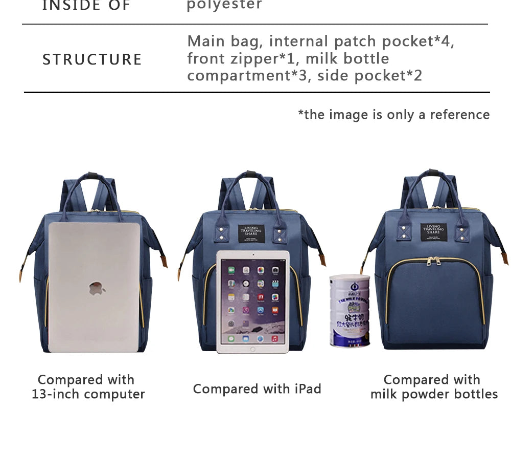 Backpack Bag Mummy Large Capacity Bag Mom Baby Multi-function Waterproof Outdoor Travel Diaper Bags For Baby Care